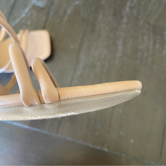 Abound Austyn Patent Strappy Block Heel Sandals Nude Beige Neutral Size 11M - Picture 14 of 16